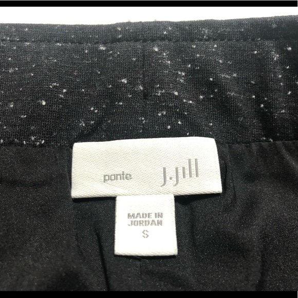 🍀J Jill Ponte black skirt with white speckles - Picture 5 of 6